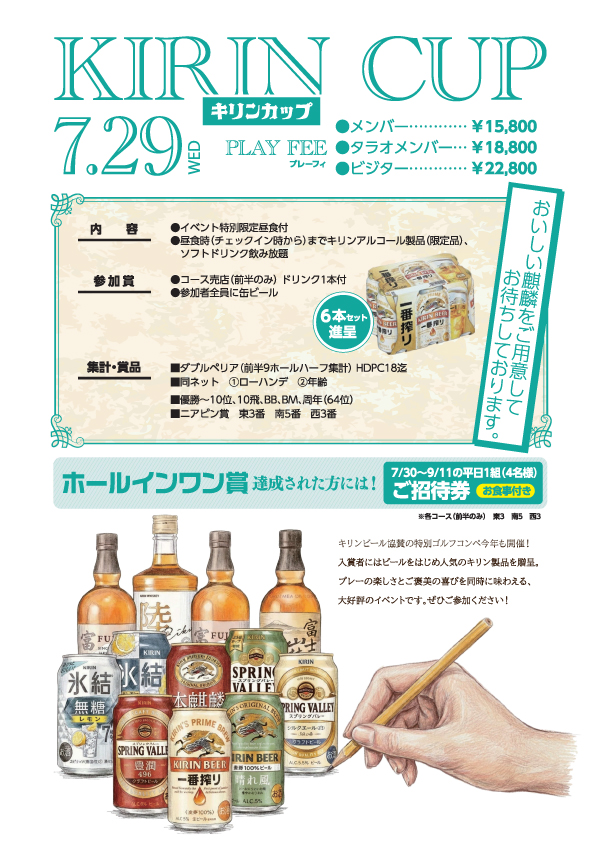 キリンカップのご案内